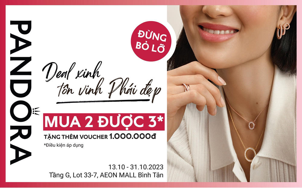 Deal xinh tôn vinh phái đẹp cùng Pandora