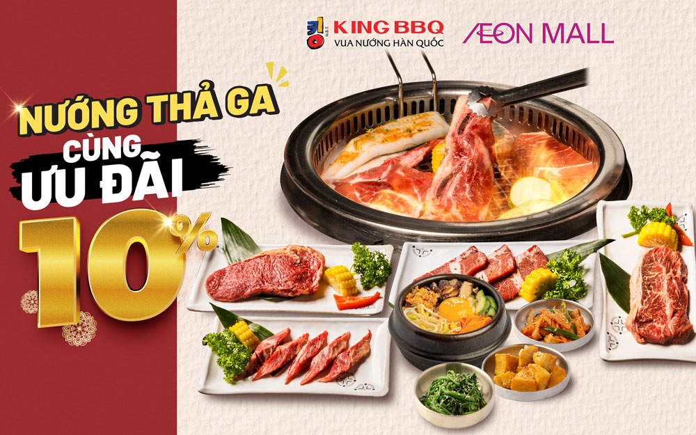 King BBQ – Nướng thả ga cùng ưu đãi 10%