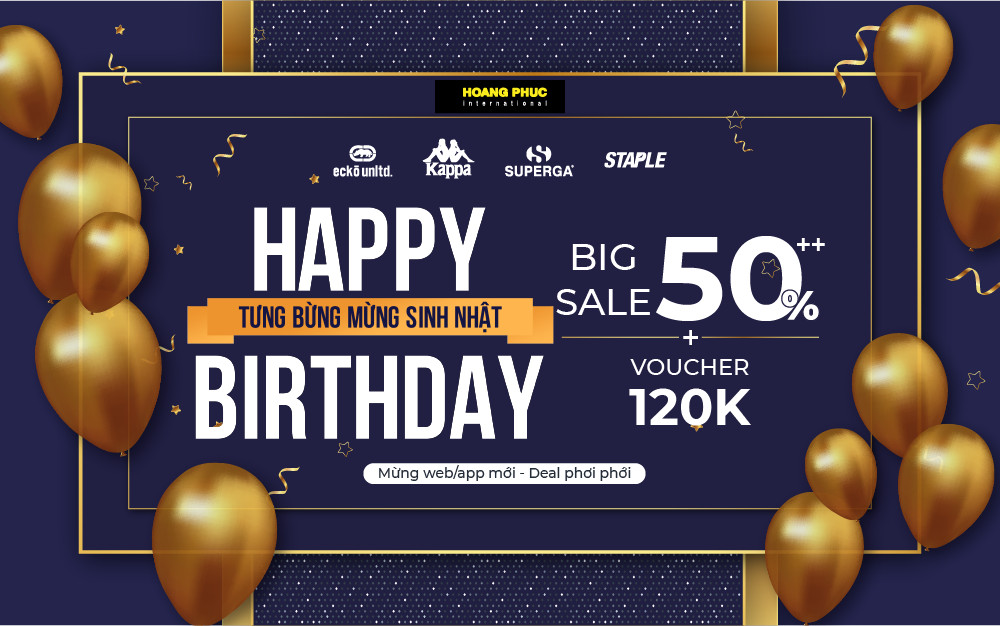 HAPPY BIRTHDAY BIG SALE 50% OFF