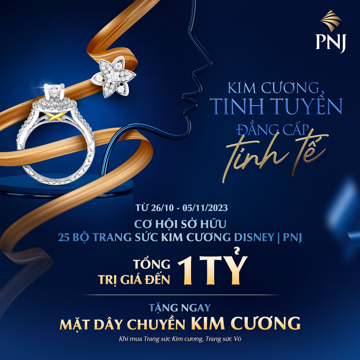 PNJ – SỞ HỮU KIM CƯƠNG TINH TUYỂN, TÔN VINH ĐẲNG CẤP TINH TẾ VỚI LOẠT ƯU ĐÃI LỚN