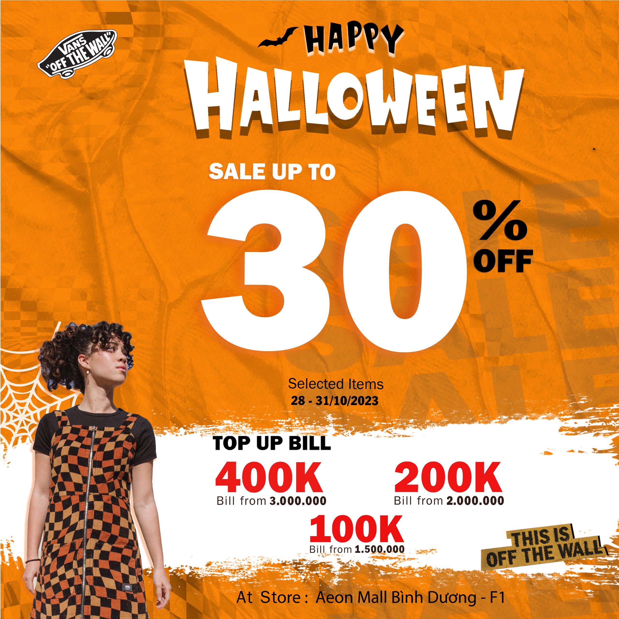 VANS –  HALLOWEEN SALE PARTY với những ưu đãi hấp dẫn