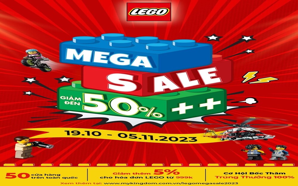LEGO MEGA SALE 2023 : SIÊU BÃO SALE CHÍNH THỨC ĐỔ BỘ