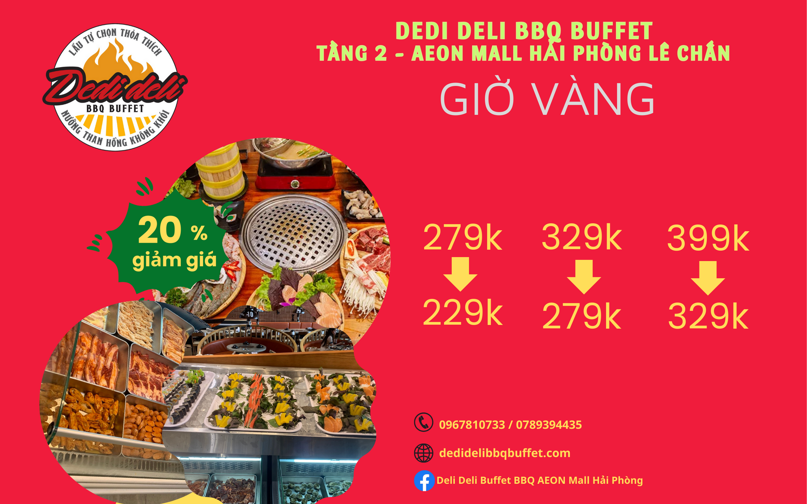 🍽️ DEDI DELI – Buffet Giờ Vàng: Thưởng thức hương vị tuyệt vời với ưu đãi 30%!