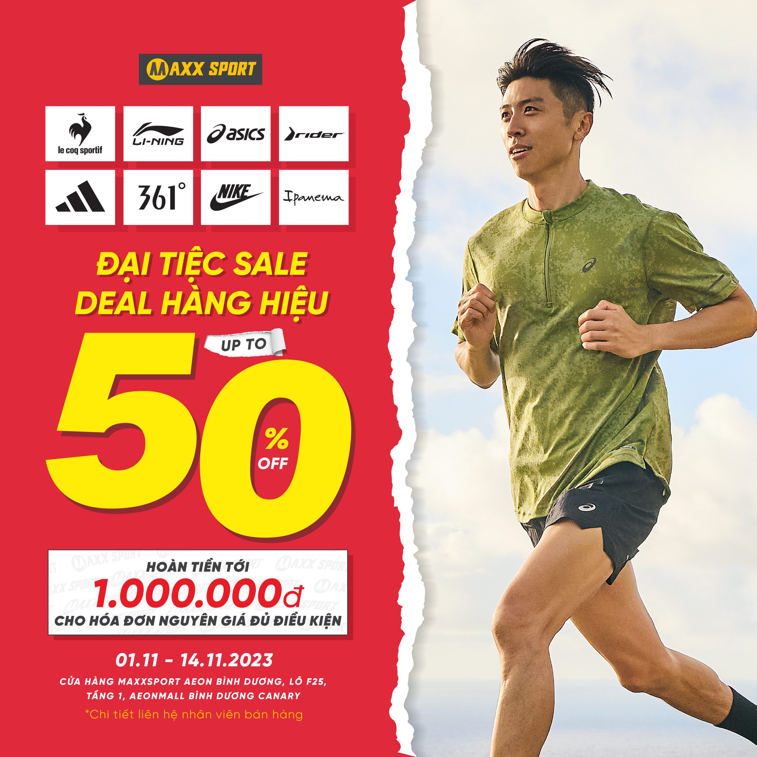 MAXXSPORT –  ĐẠI TIỆC SALE – DEAL HÀNG HIỆU