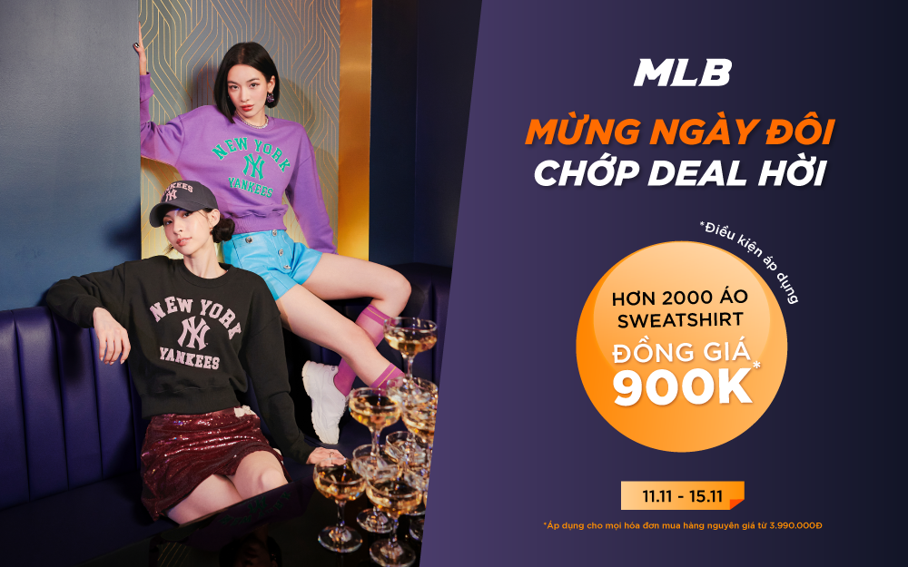 MLB TUNG HƠN 2000 ÁO SWEATSHIRT ĐỒNG GIÁ 900K MỪNG LỄ ĐỘC THÂN