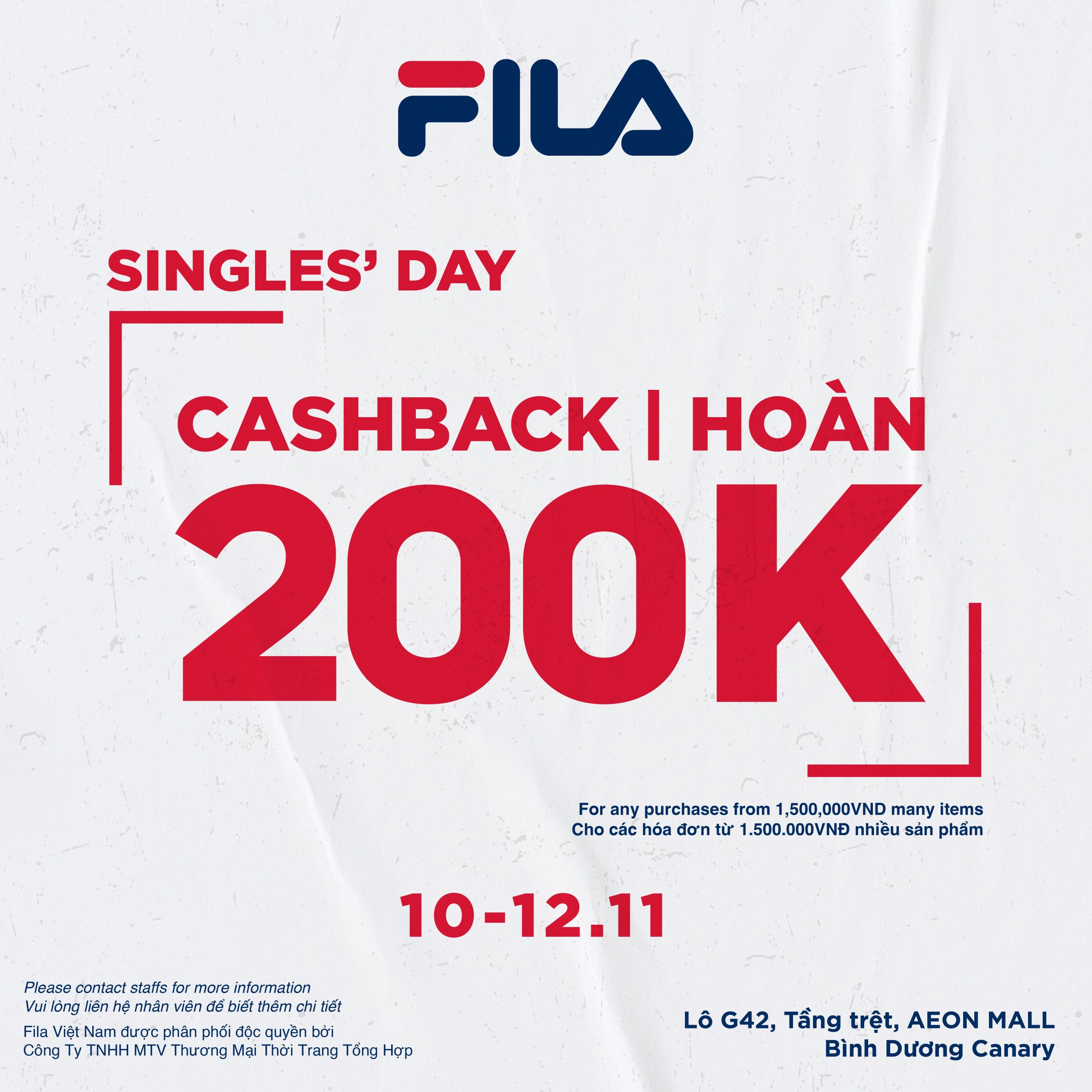 NGÀY FA ĐÃ CÓ FILA – NHẬN NGAY 200K KHI MUA SẮM TẠI CỬA HÀNG TOÀN QUỐC!