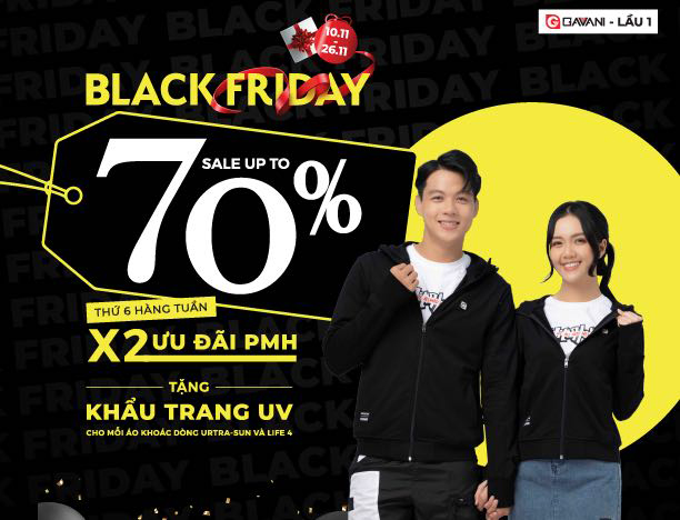 Black Friday – Mua càng nhiều, giảm càng đậm sâu cùng Gavani