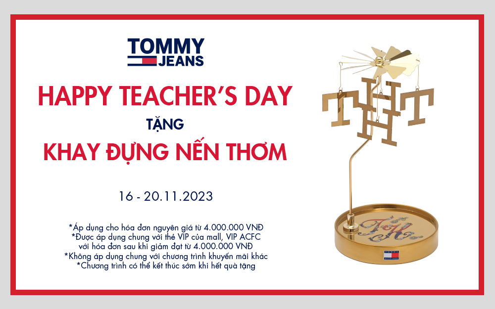 TOMMY HILFIGER | HAPPY TEACHER’S DAY – TẶNG KHAY ĐỰNG NẾN THƠM