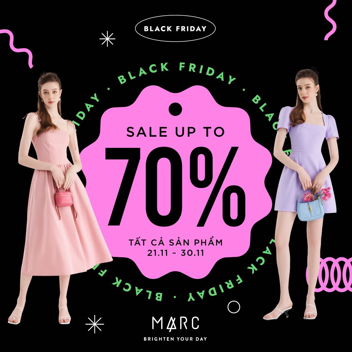 MARC – BLACK FRIDAY | GIẢM ĐẾN 70% TẤT CẢ SẢN PHẨM