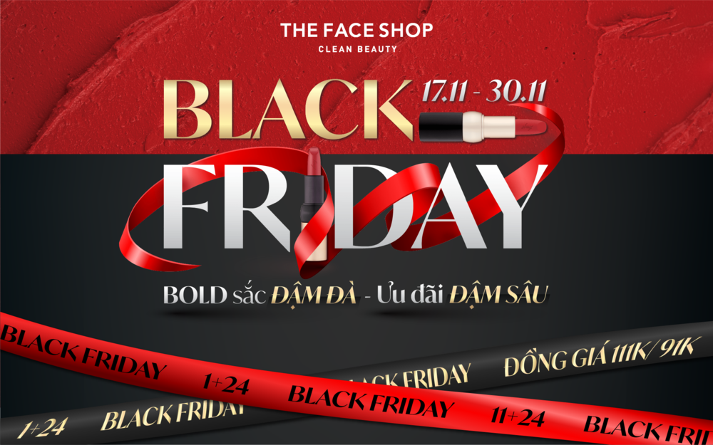 BLACK FRIDAY BÙNG NỔ CÙNG THE FACE SHOP