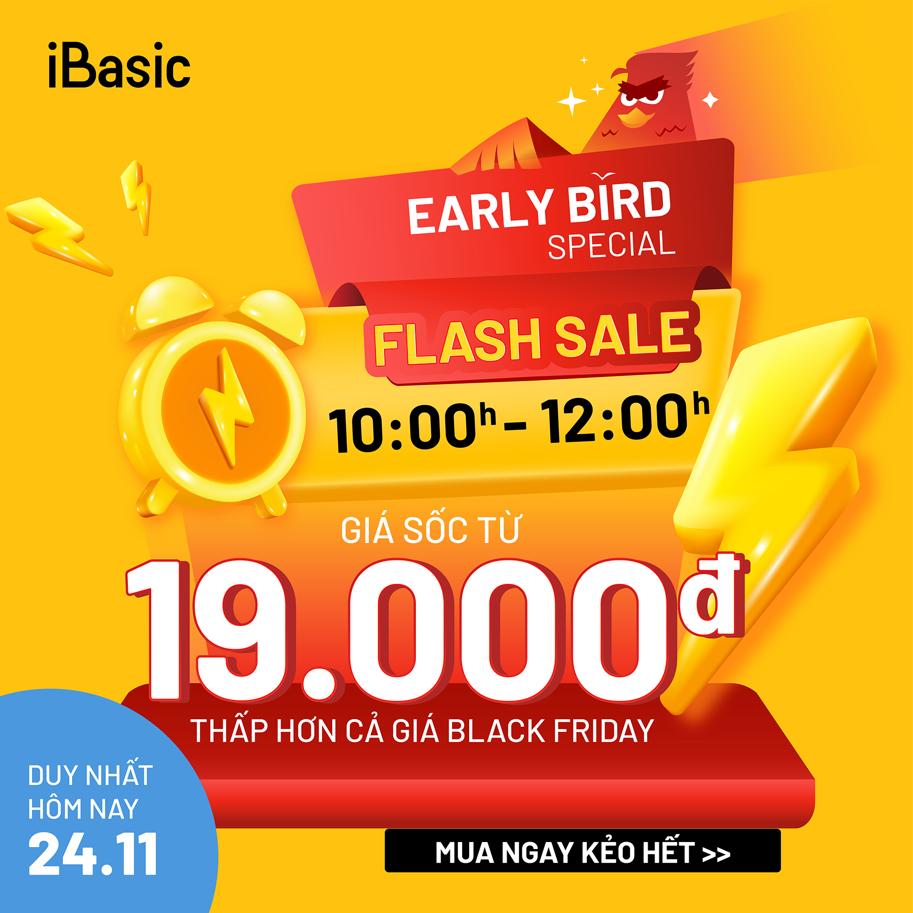 IBASIC – FLASH SALE CHỈ TỪ 19K