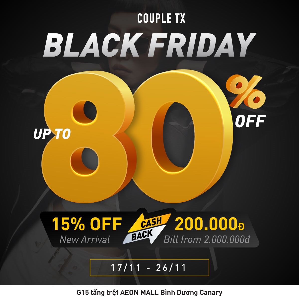 COUPLE TX – BLACK FRIDAY | GIẢM ĐẾN 80%