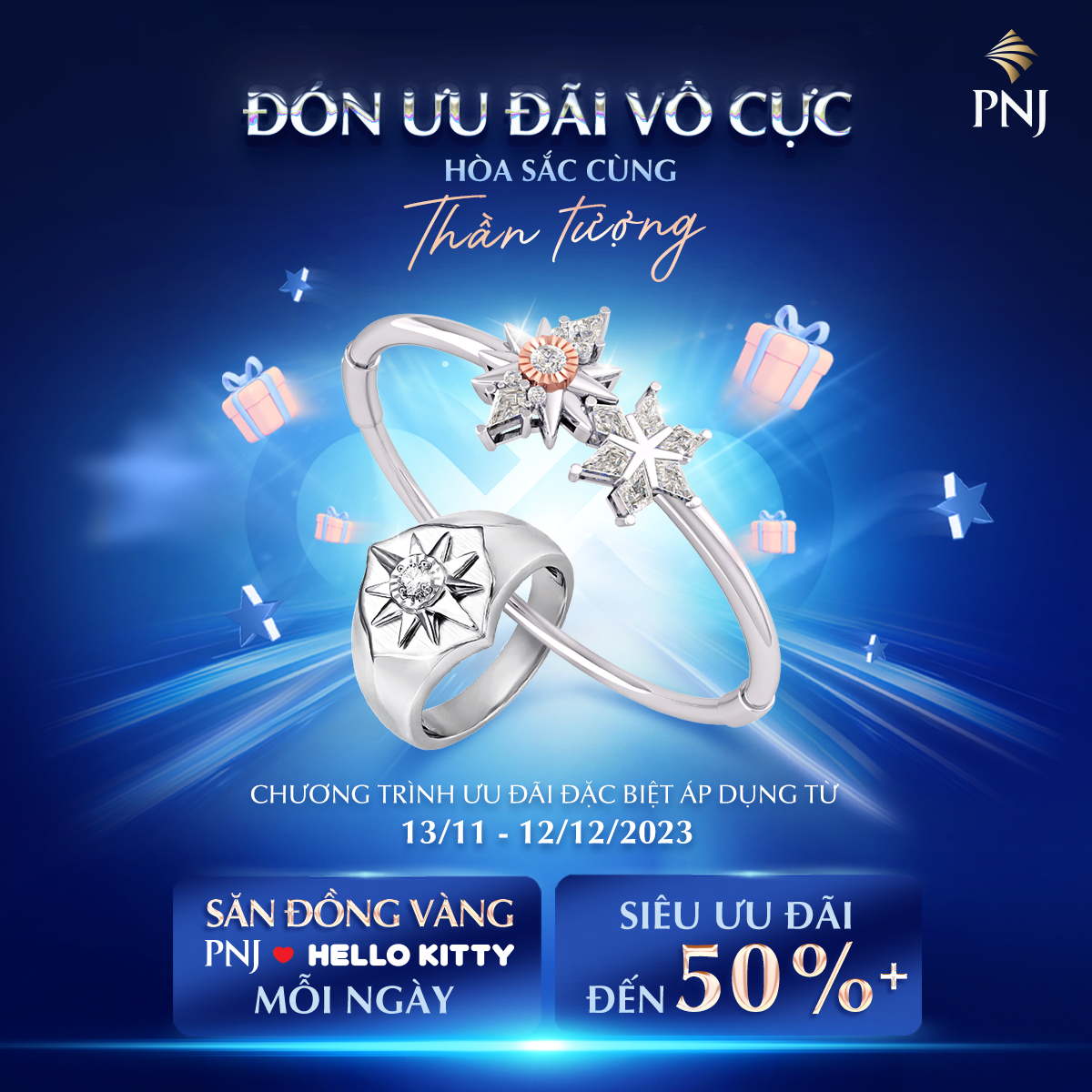 PNJ –  ĐÓN ƯU ĐÃI VÔ CỰC – BÙNG NỔ MÙA LỄ HỘI CUỐI NĂM