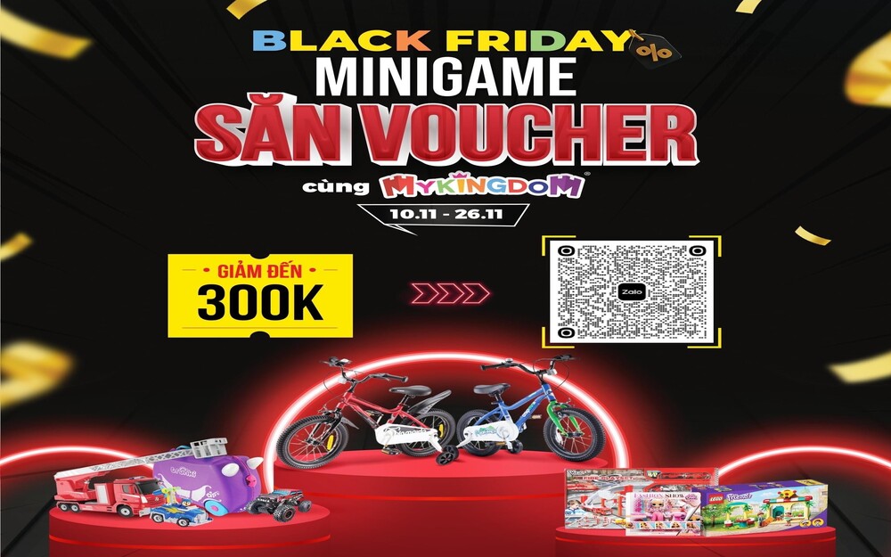 Black Friday – săn voucher cùng MYKINGDOM