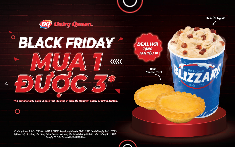 ƯU ĐÃI BLACK FRIDAY – MUA 01 KEM ÚP NGƯỢC TẶNG 02 BÁNH CHEESE TART