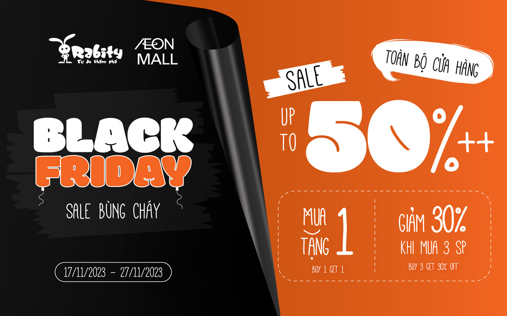 Black Friday – Ưu đãi cực khủng cùng Rabity