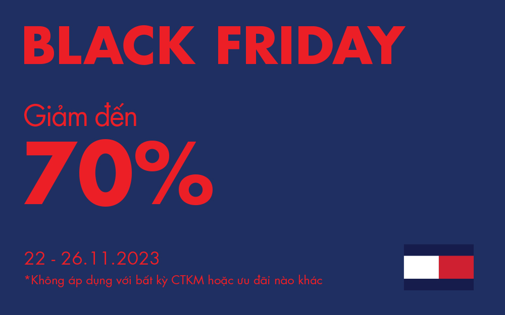 TOMMY HILFIGER  BLACK FRIDAY – GIẢM ĐẾN 70%