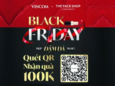 ƯU ĐÃI ĐỘC QUYỀN của THE FACE SHOP tại hệ thống TTTM VINCOM