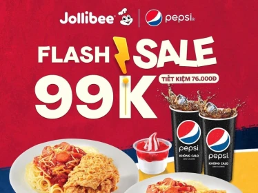 JOLLIBEE - FLASH SALE 99k CÓ GÌ HOT