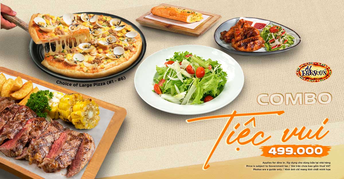 Deal Hot – Tiệc vui combo cùng Al Fresco’s