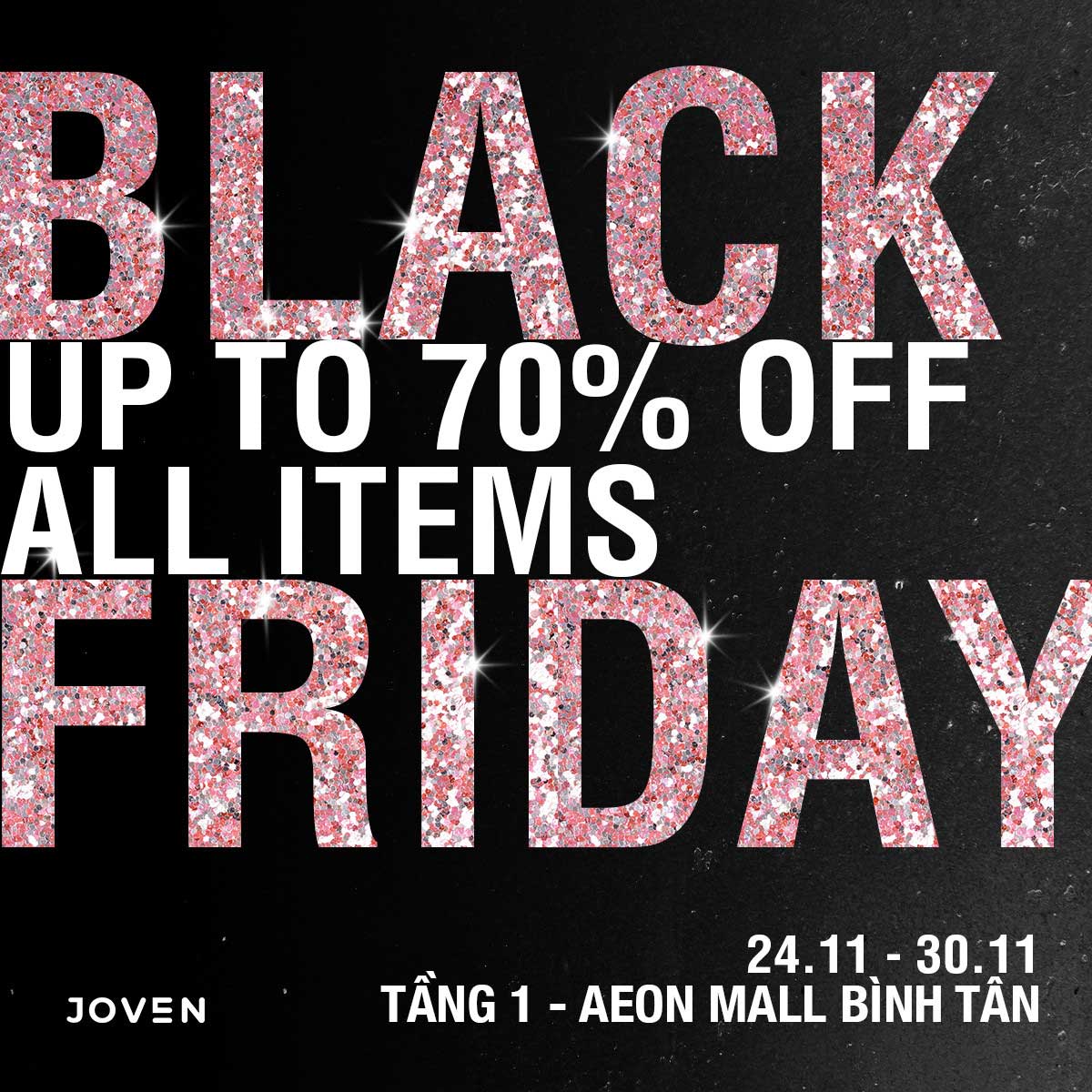 Black Friday – Sale up to 70% cùng Joven