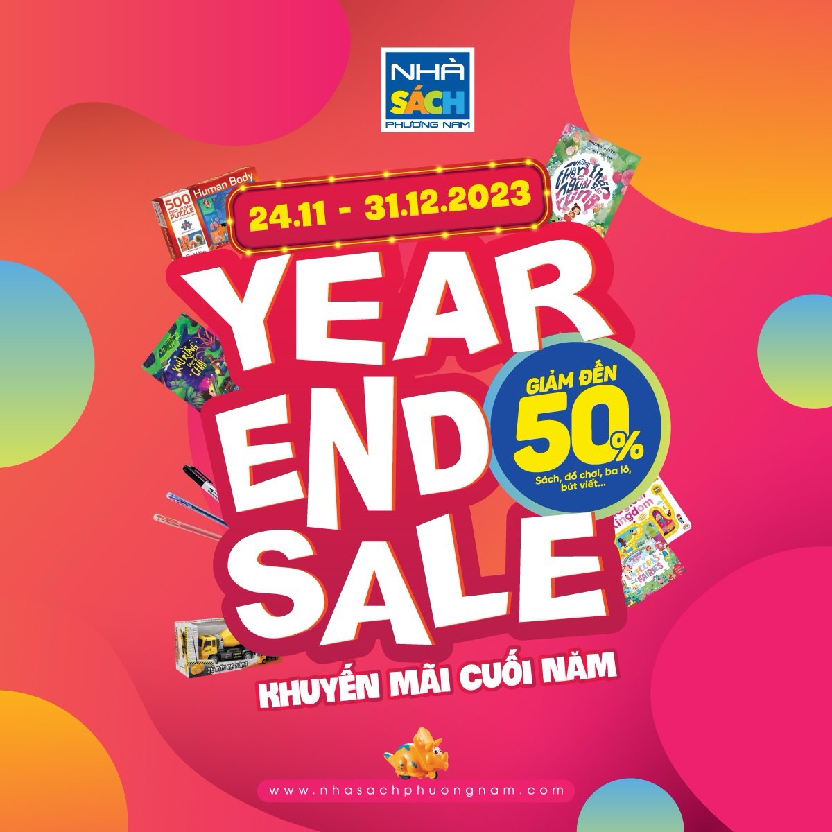 PHƯƠNG NAM BOOK CITY – YEAR AND SALE KHUYẾN MÃI CUỐI NĂM