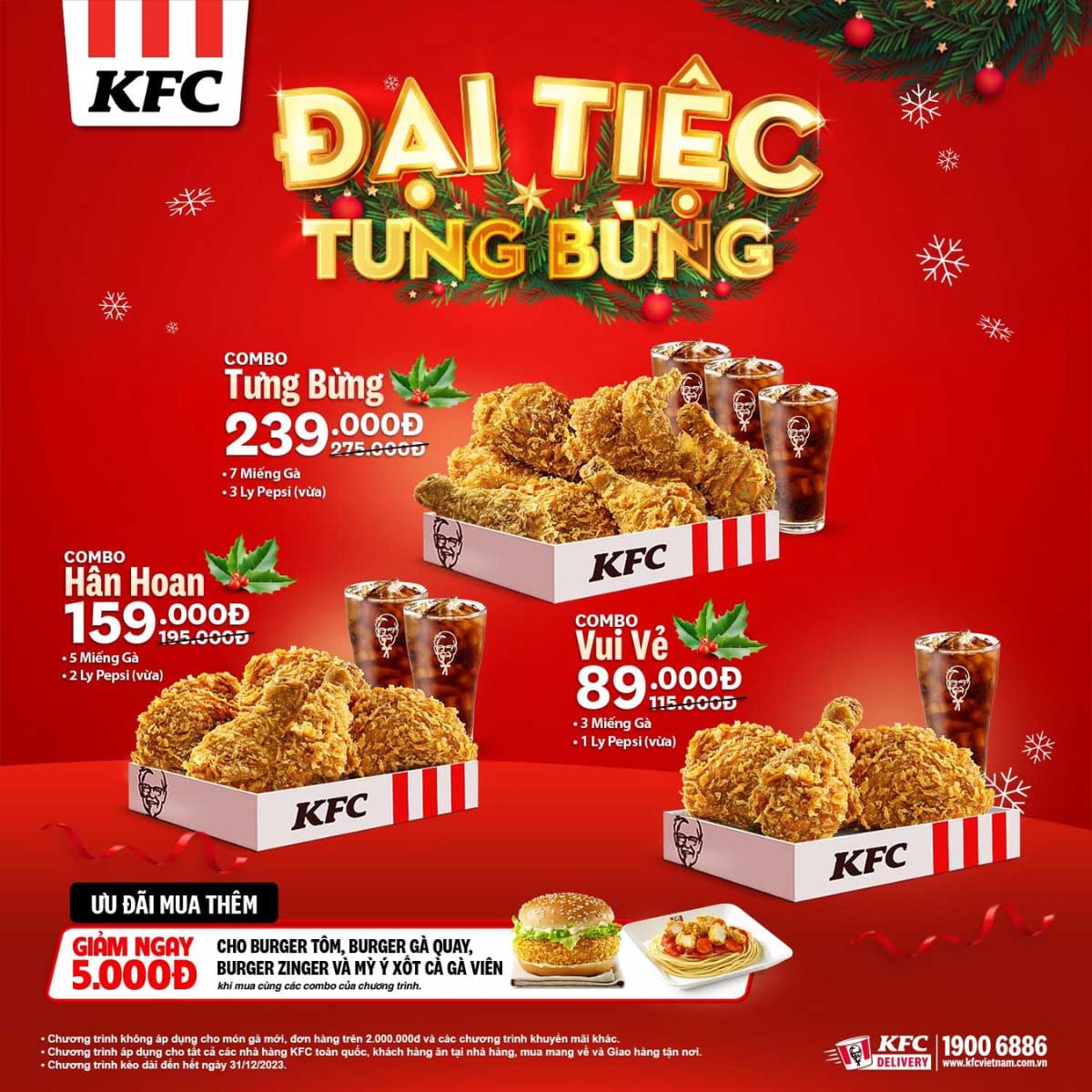 Giáng sinh an lành, ăn KFC ngon lành