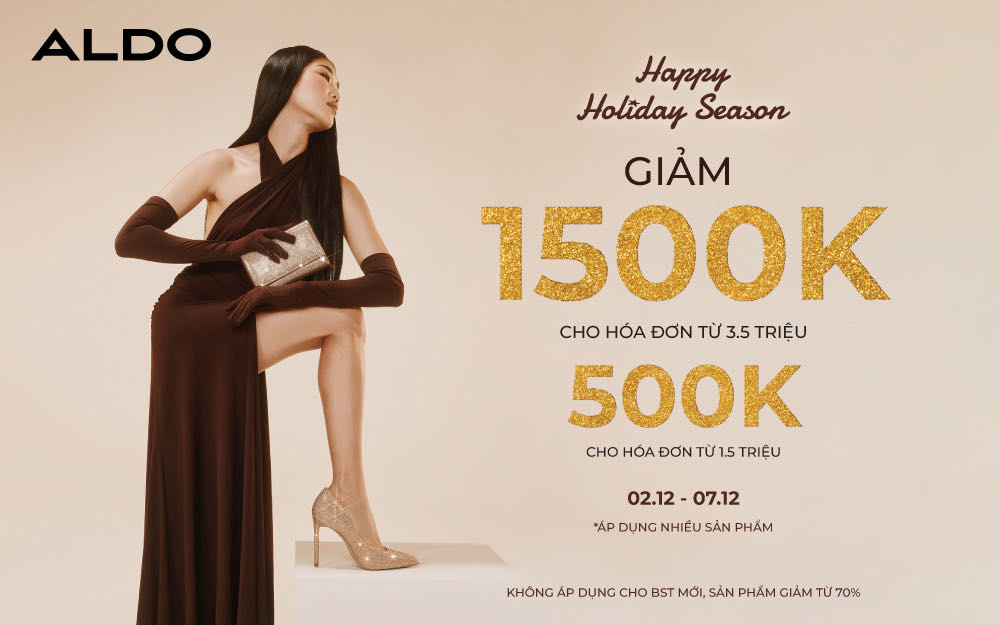 Happy Holiday Season – Mua sắm thả ga cùng Aldo