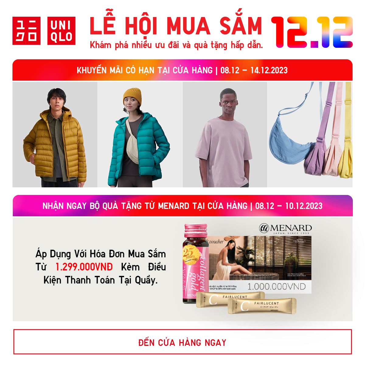 UNIQLO – MUA SẮM CUỐI NĂM CÙNG KHUYẾN MÃI CÓ HẠN