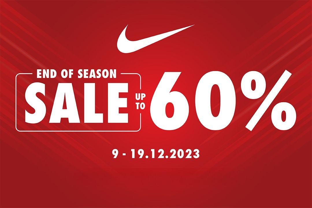 NIKE – END OF SEASON SALE UP TO 50%++