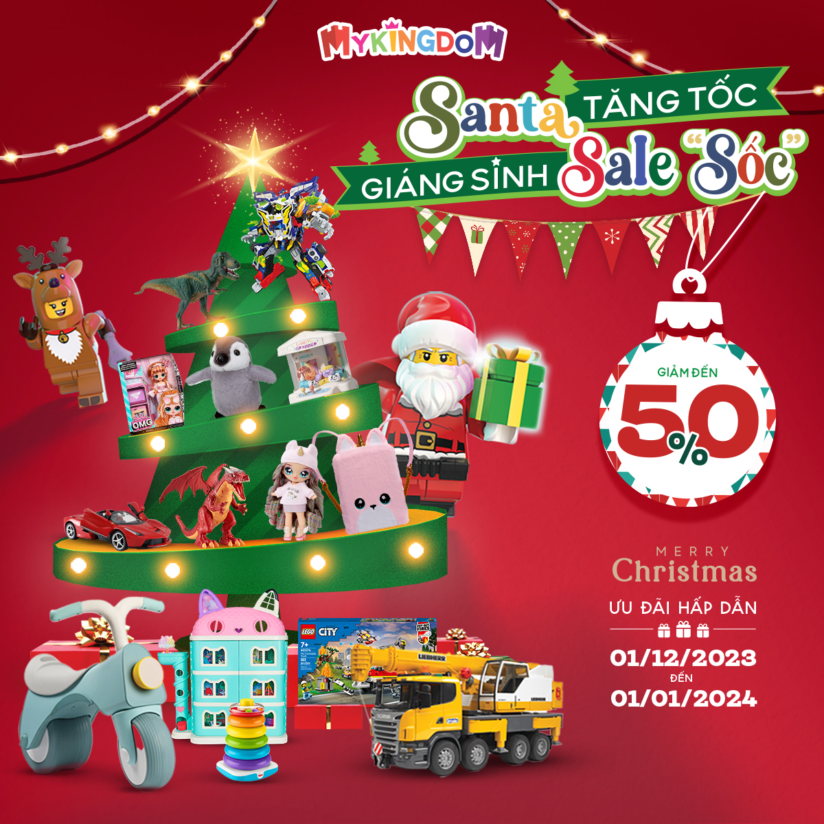 MYKINGDOM – SANTA TĂNG TỐC, GIÁNG SINH SALE SỐC – Giảm đến 50%