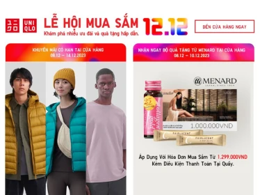 [UNIQLO] MUA SẮM CUỐI NĂM CÙNG KHUYẾN MÃI CÓ HẠN