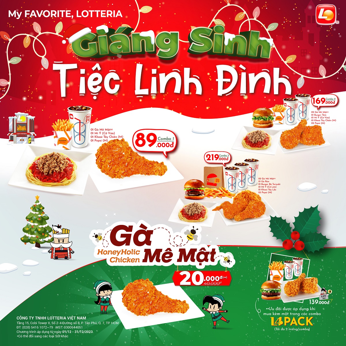 LOTTERIA – GIÁNG SINH TIỆC LINH ĐÌNH