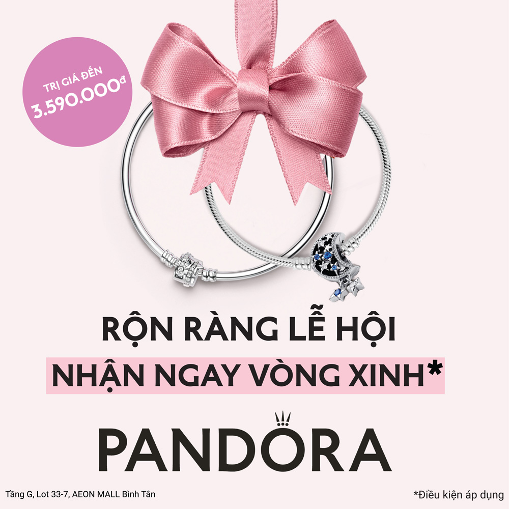 Giáng sinh deal xịn – Rinh vòng tay xinh cùng Pandora