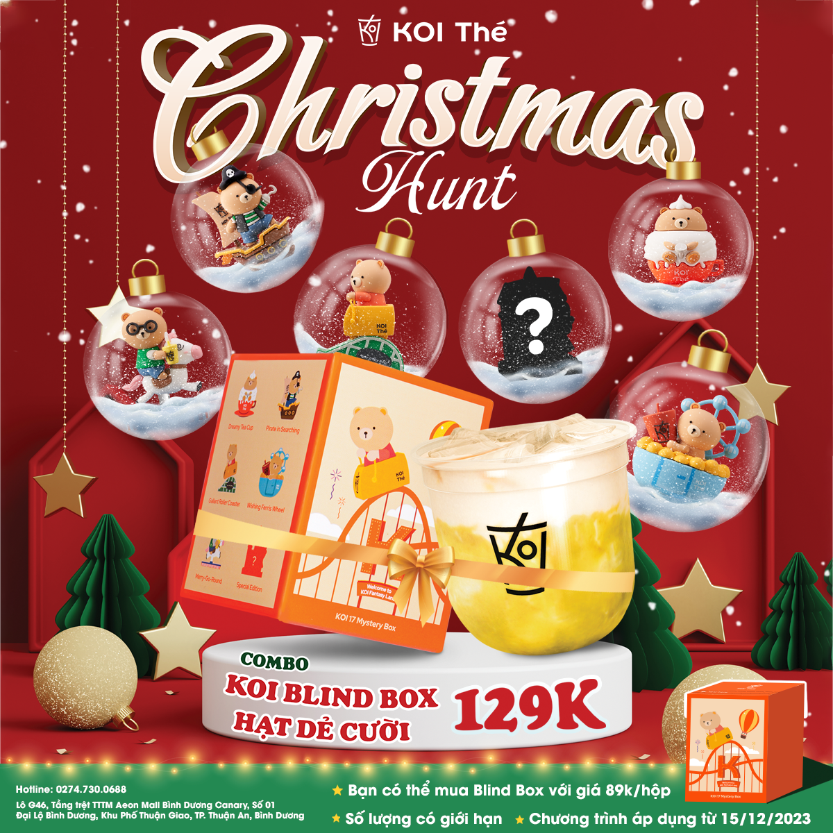 KOI THÉ – THAM GIA CHRISTMAS HUNT – SĂN QUÀ HẤP DẪN CÙNG KOI