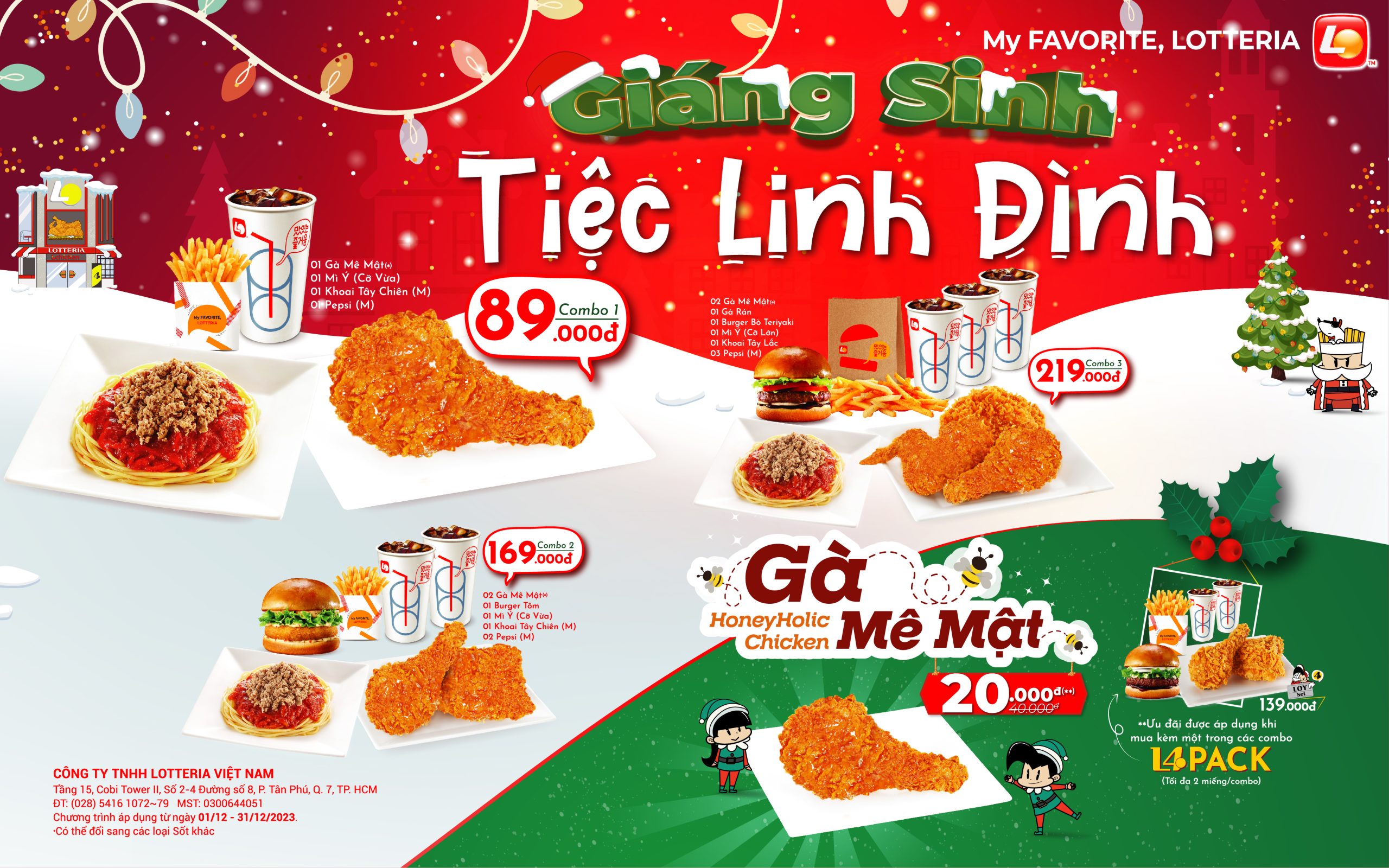 NHẬP TIỆC GIÁNG SINH – COMBO LINH ĐÌNH 🍗🍗