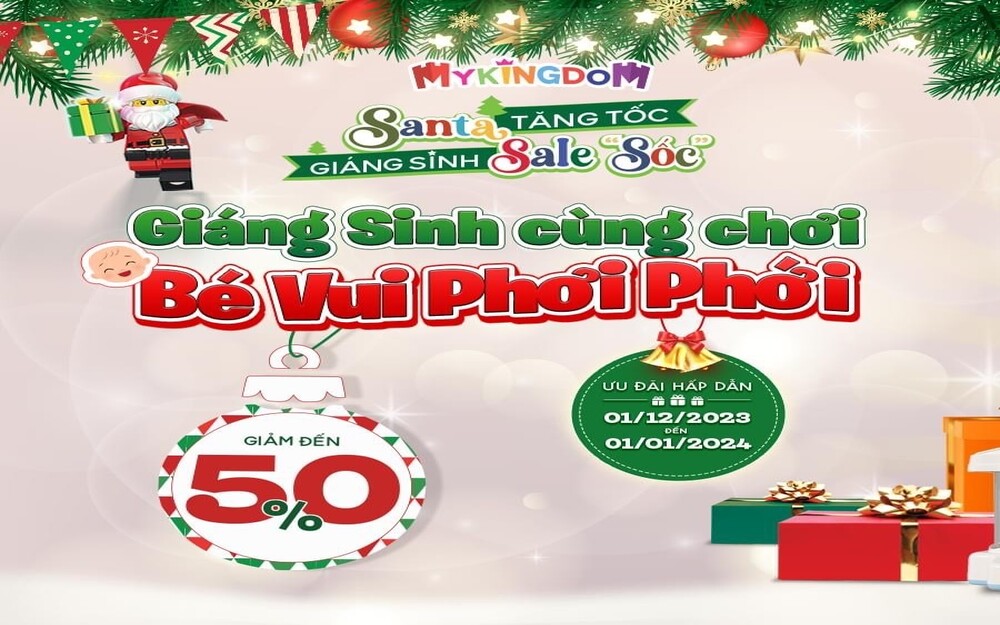 MYKINGDOM GIẢM ĐẾN 40% : VUI GIÁNG SINH – SĂN ƯU ĐÃI XỊN