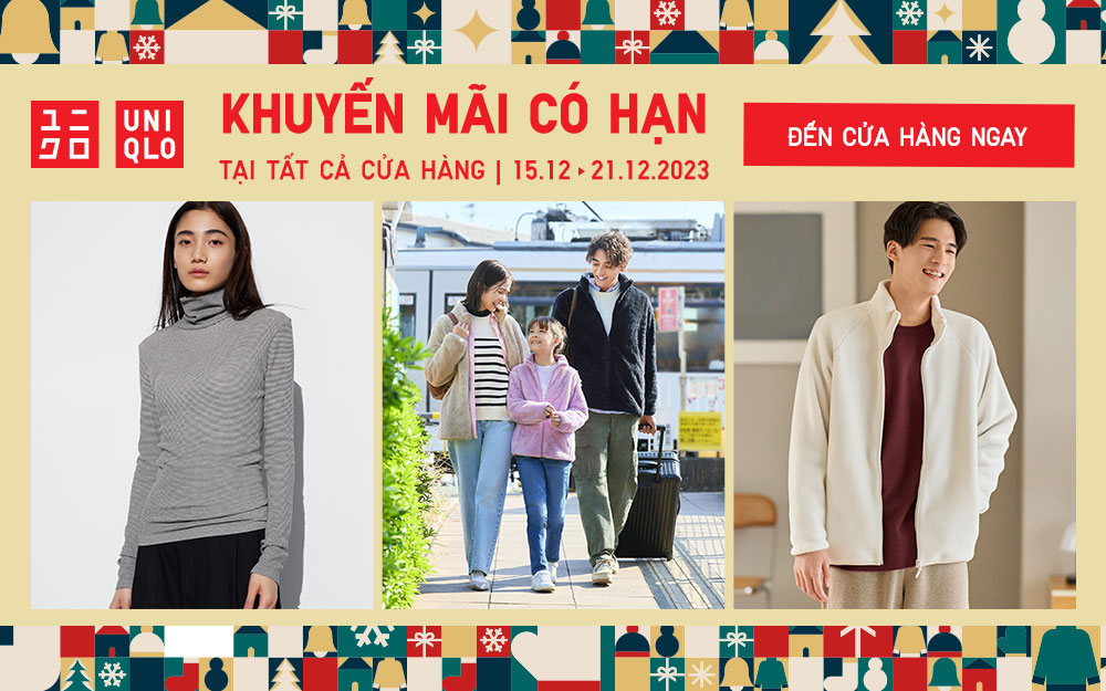 Vui sắm lễ hội – Khuyến mãi có hạn cùng Uniqlo