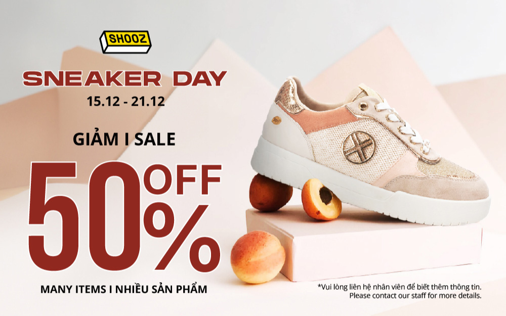 Sneaker day – Sale off 50% cùng Shooz