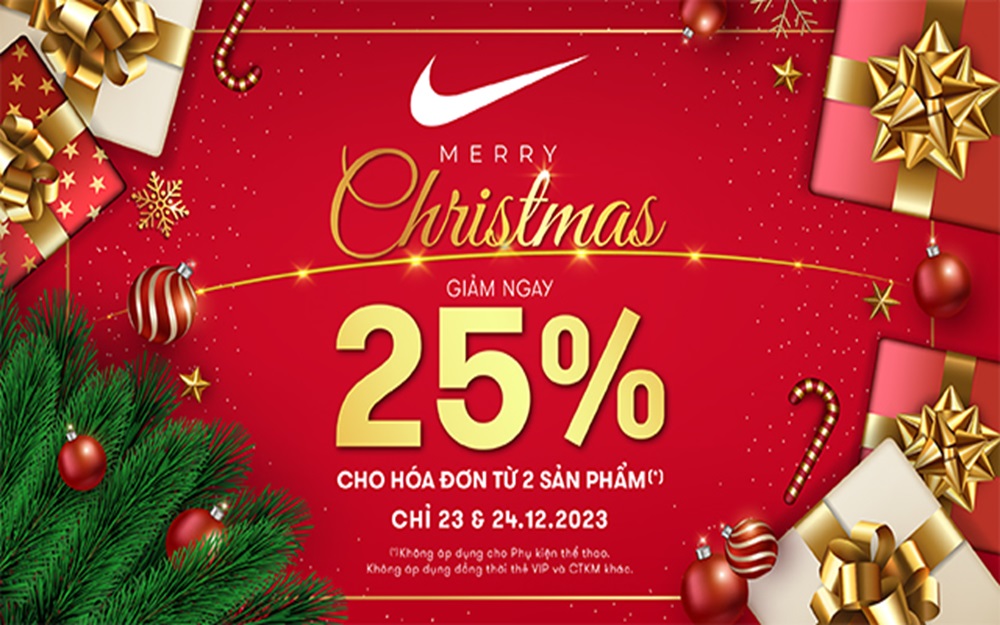 MỪNG GIÁNG SINH NIKE TUNG DEAL “ĐỈNH”