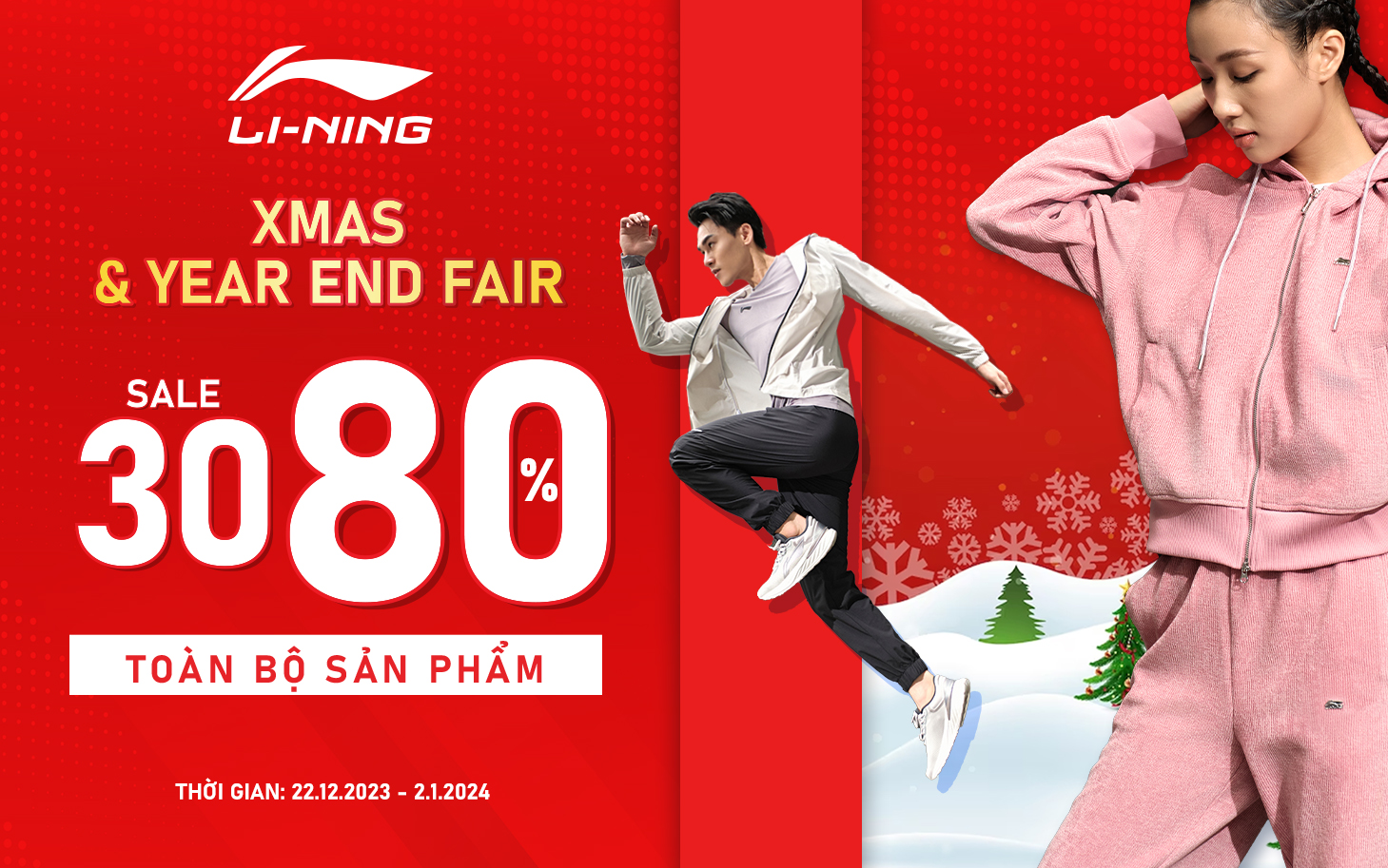 LI-NING | DEAL ĐẬM SÂU 30 – 80%