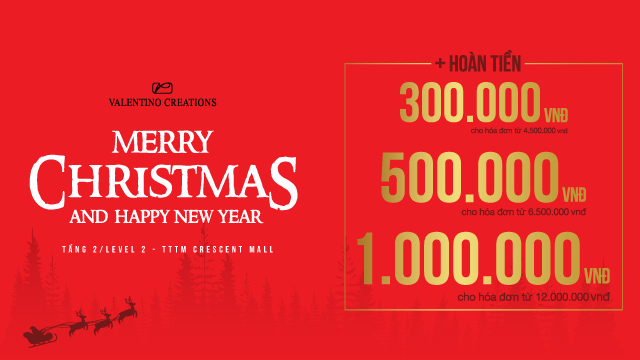 MERRY CHRISTMAS | CASHBACK UP TO 1 MILLION VND