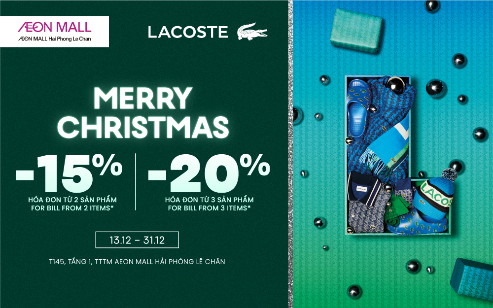 🎄 LET’S SLAY THIS CHRISTMAS IN STYLE WITH LACOSTE!