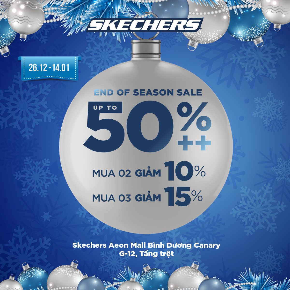 SKECHERS GIẢM ĐẬM LÊN ĐẾN 70%, MUA CÀNG NHIỀU GIẢM CÀNG ĐẬM