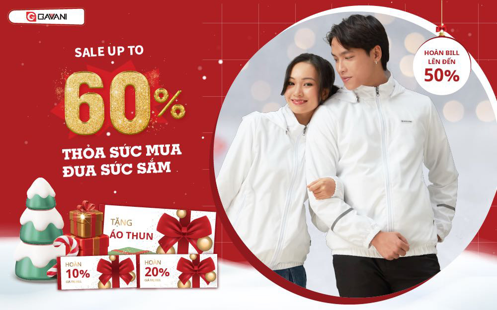 Thỏa sức mua, đua mua sắm – Sale up to 60% cùng Gavani