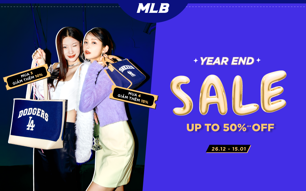 MLB YEAR END SALE | ƯU ĐÃI LÊN ĐẾN 50%++ VỚI GIÁ GIẢM SÂU NHẤT TỪ TRƯỚC ĐẾN NAY