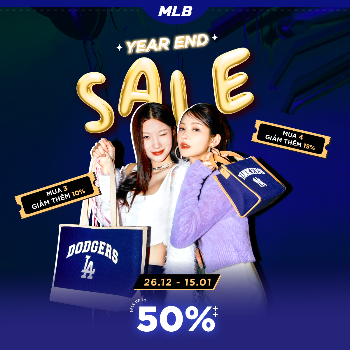 MLB YEAR END SALE | ƯU ĐÃI LÊN ĐẾN 50%++ VỚI GIÁ GIẢM SÂU NHẤT TỪ TRƯỚC ĐẾN NAY