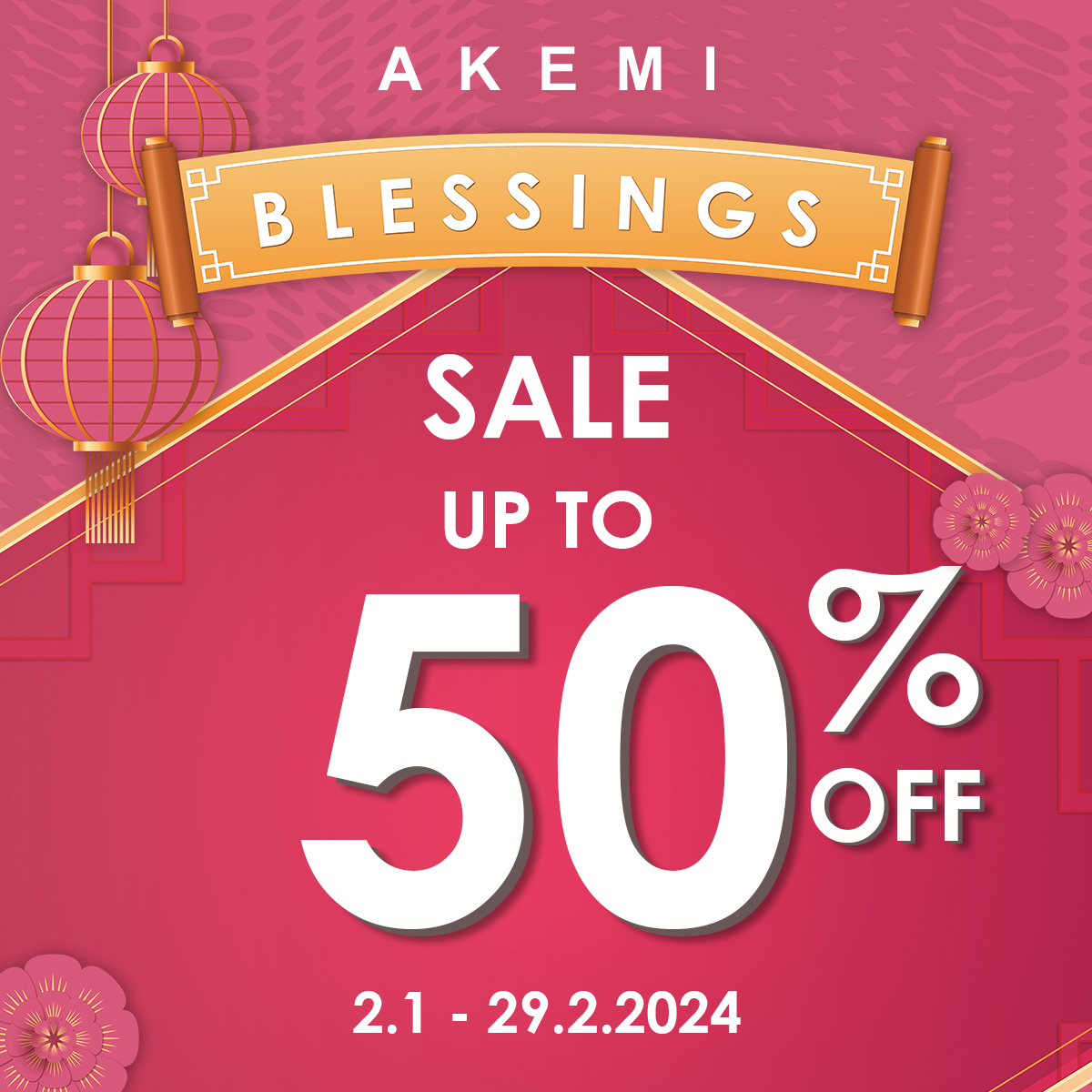 AKEMI Blessing Sale – Mang phước lành giảm giá đến với mọi người