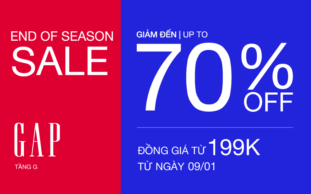 END OF SEASON SALE | BÃO SALE LÊN ĐẾN 70% – ĐỒNG GIÁ CHỈ TỪ 199K