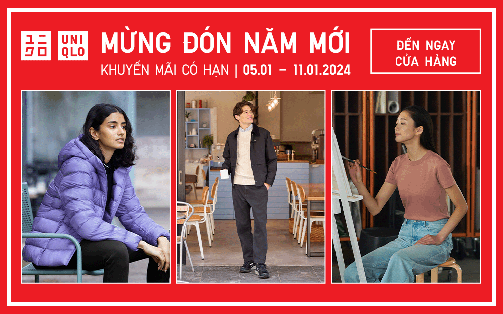 NĂM MỚI RỘN RÀNG CÙNG KHUYẾN MÃI CÓ HẠN 5 – 11.01.2024 | UNIQLO